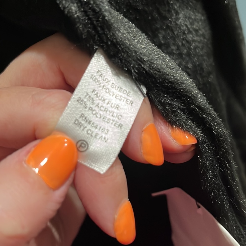 Calvin Klein black long coat, size M, NWT. - Picture 10 of 13